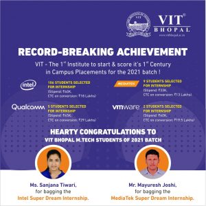 Opportunities in no paucity, at VIT Bhopal! VIT Bhopal  - Best University in Central India -  Internship-Post-Combined-800-X-800-300x300