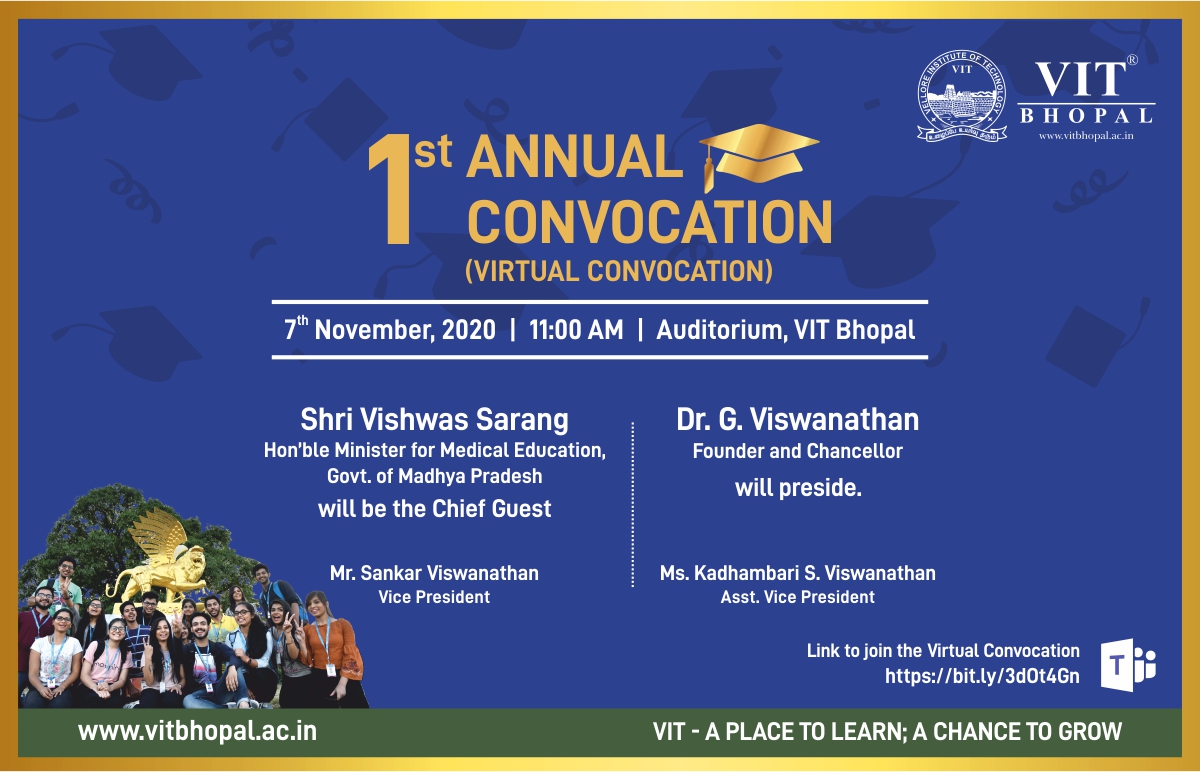 VIT Bhopal  - Best University in Central India -  Convocation-Website-Banner