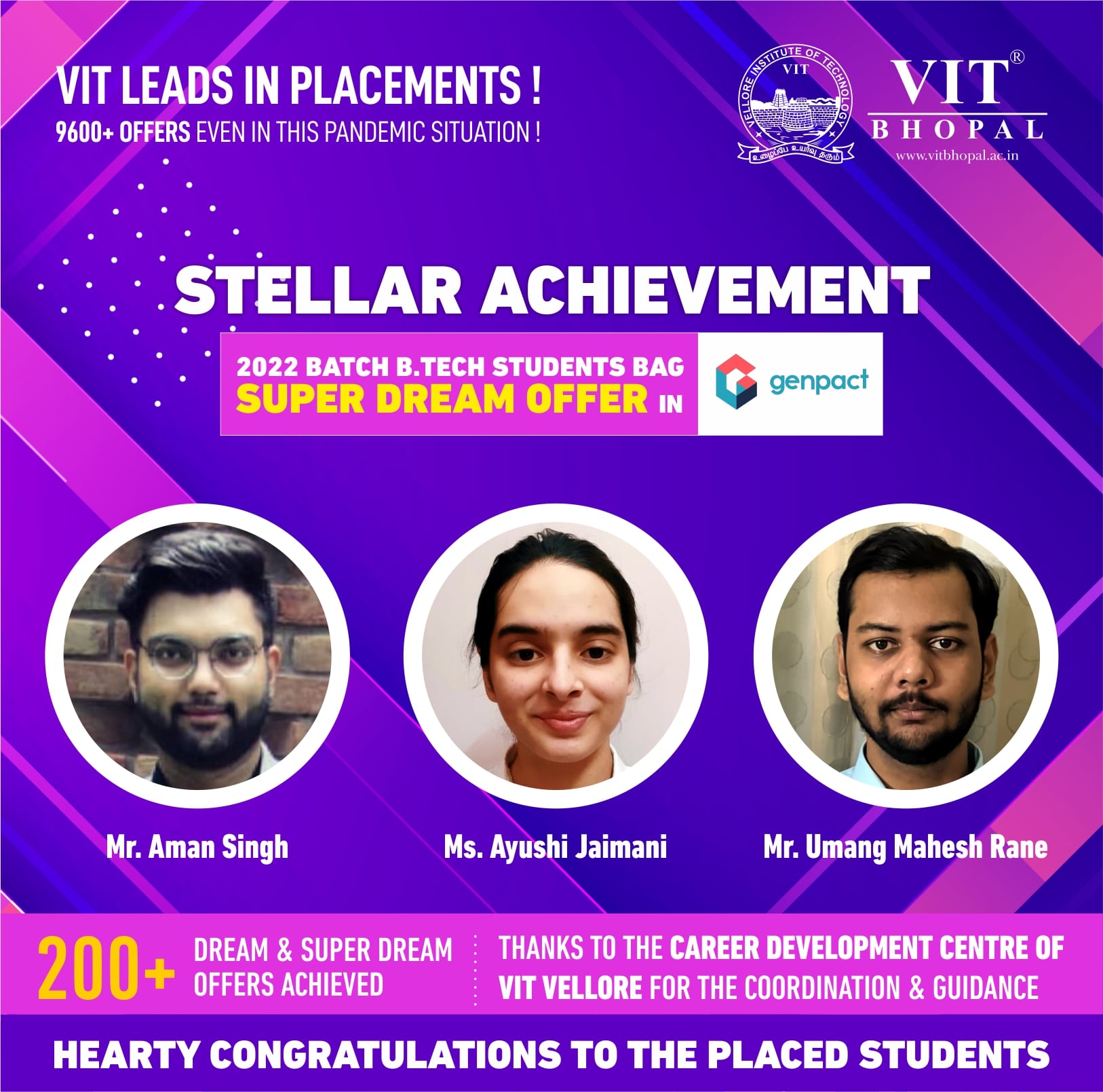 VIT Bhopal  - Best University in Central India -  Placement-Genpact2-min-1
