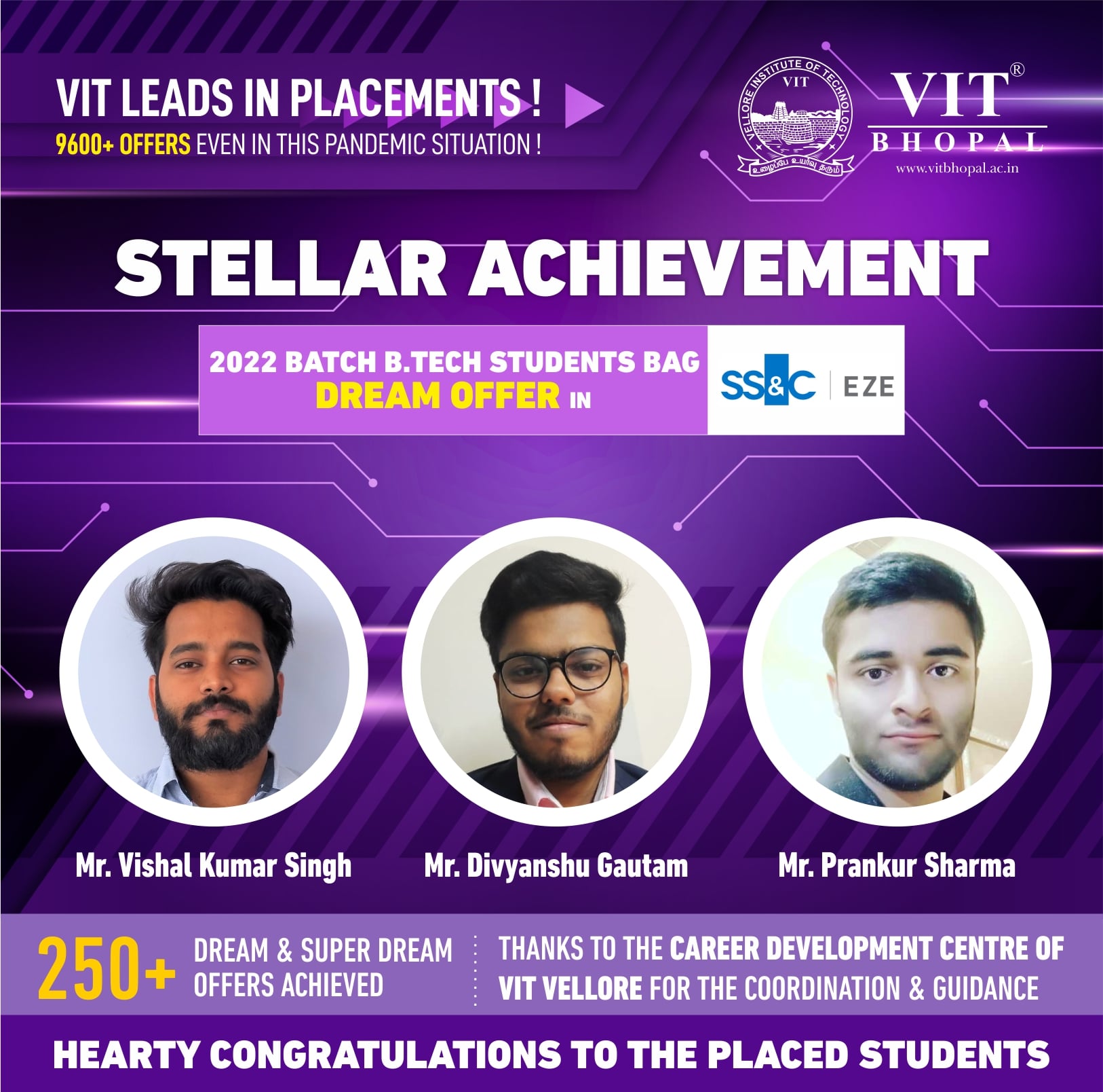 VIT Bhopal  - Best University in Central India -  Placement-SSC-min