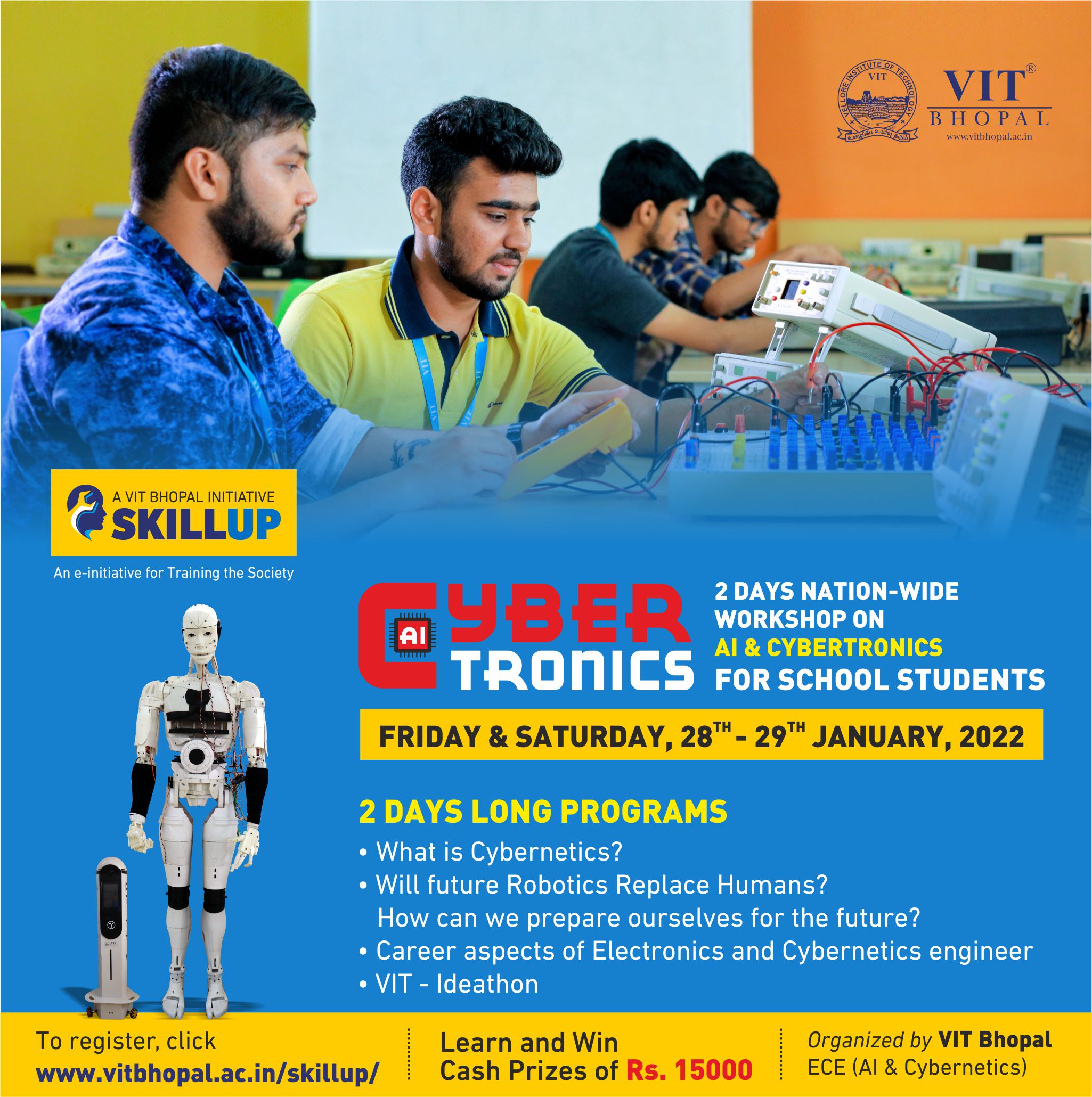 VIT Bhopal  - Best University in Central India -  Cybertronics-Insta-Post