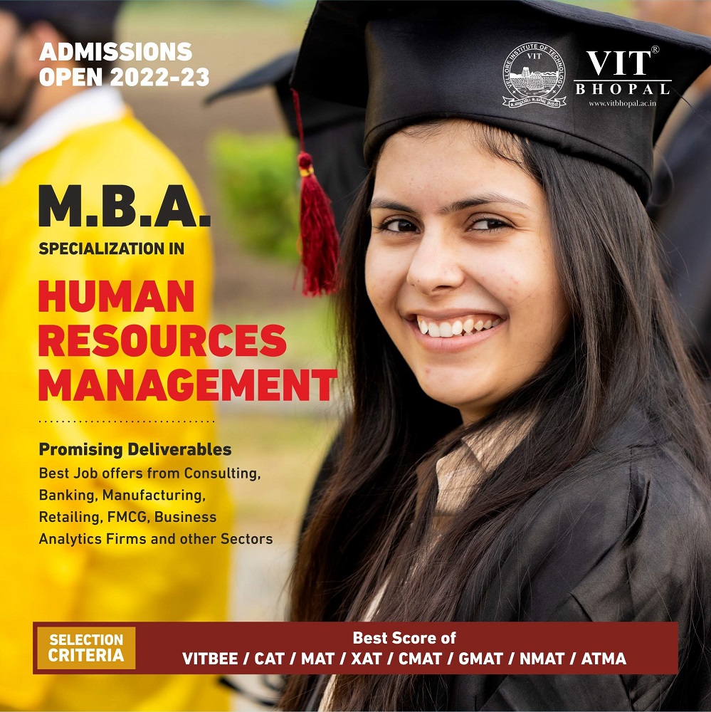 VIT Bhopal  - Best University in Central India -  MBA-HR-2