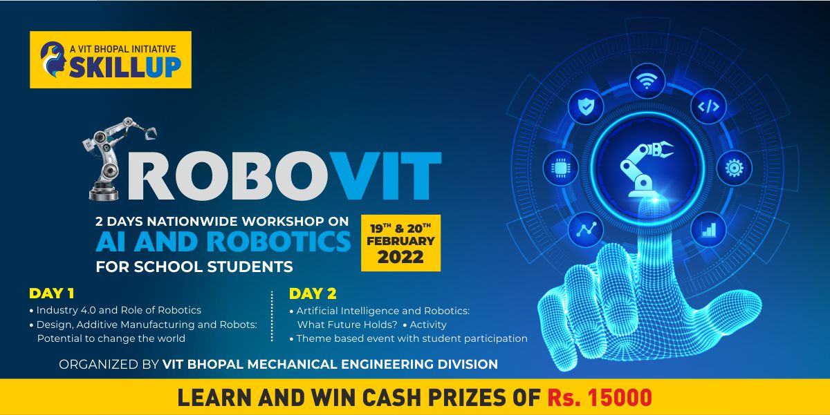 VIT Bhopal  - Best University in Central India -  Robovit-Website