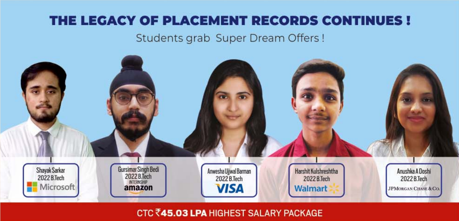 placement records VIT Bhopal  - Best University in Central India -  Placement-records