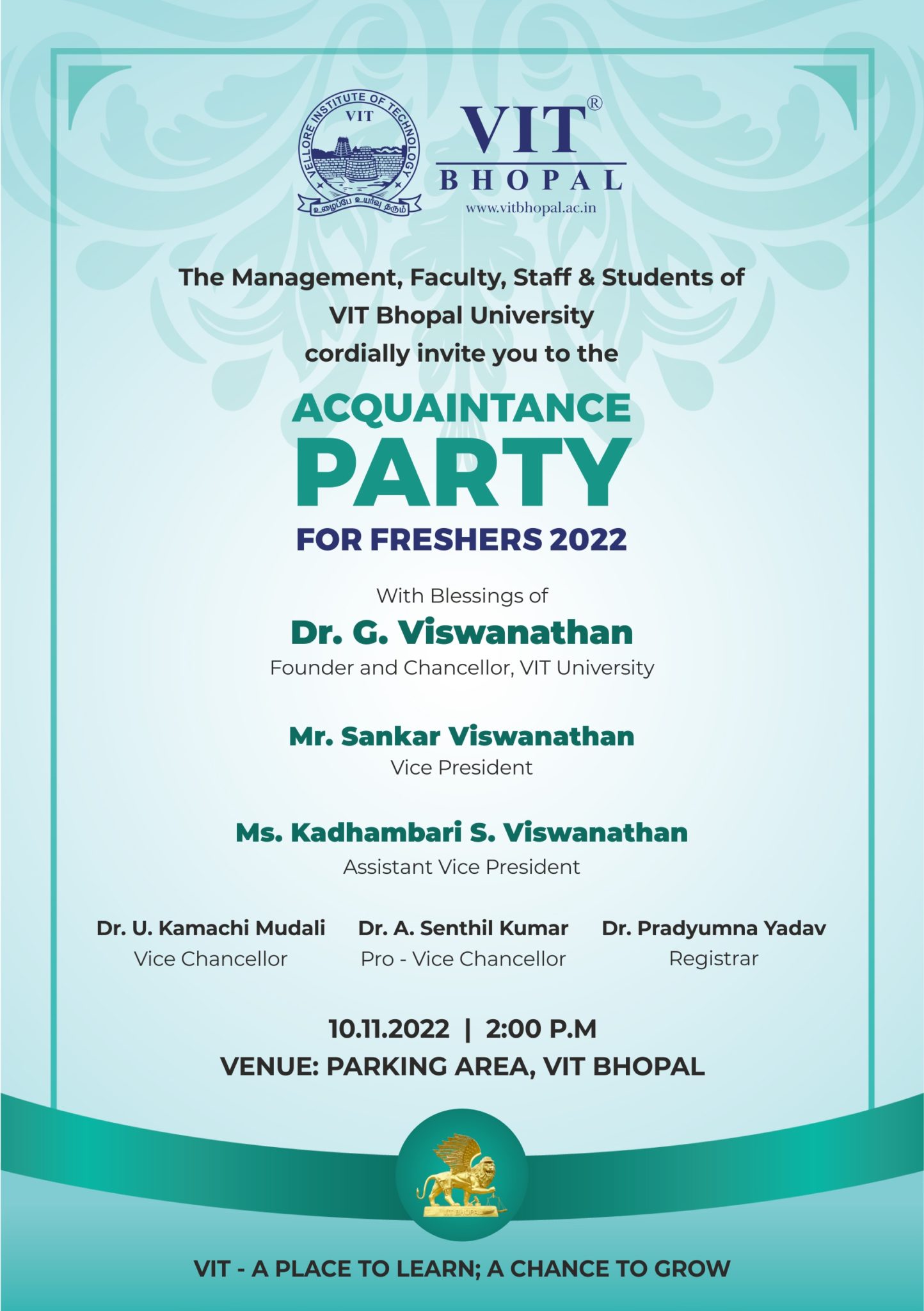 Acquaintance Party For Freshers 2022 | VIT Bhopal