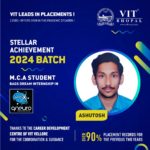 VIT Bhopal  - Best University in Central India -  Ashutosh-Intern-Post1-150x150