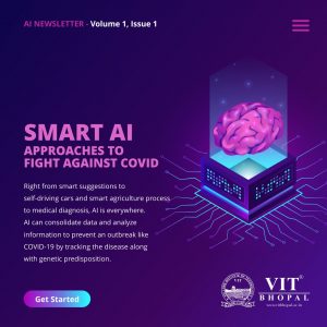 SMART AI APPROACHES TO FIGHT AGAINST COVID VIT Bhopal  - Best University in Central India -  AI-Newsletter-Post-300x300