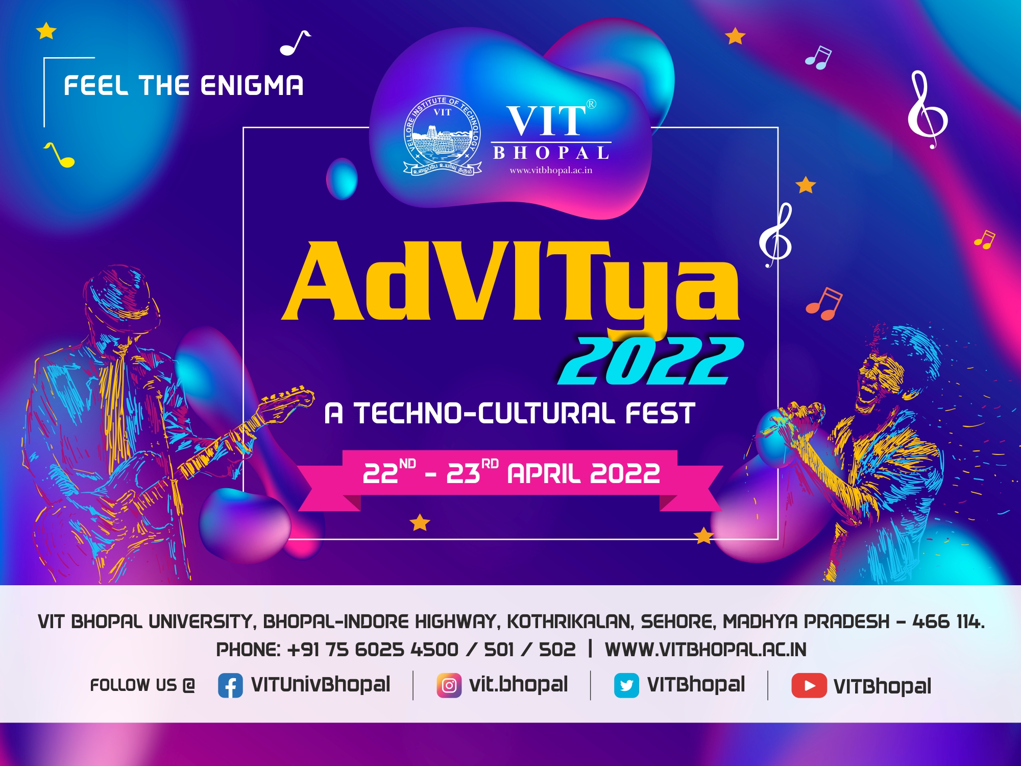 VIT Bhopal  - Best University in Central India -  Advitya-2022