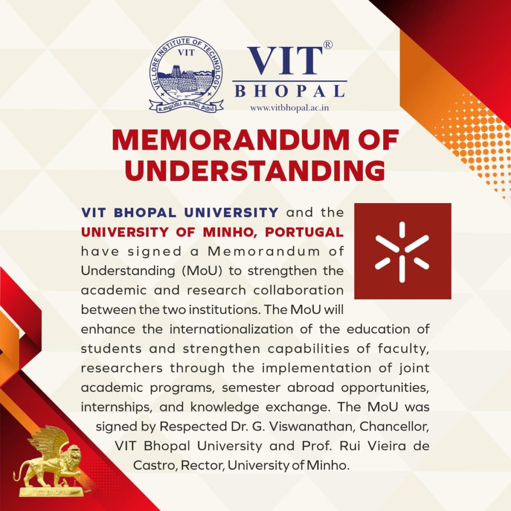 VIT Bhopal  - Best University in Central India -  MoU_Minno-1024x1024