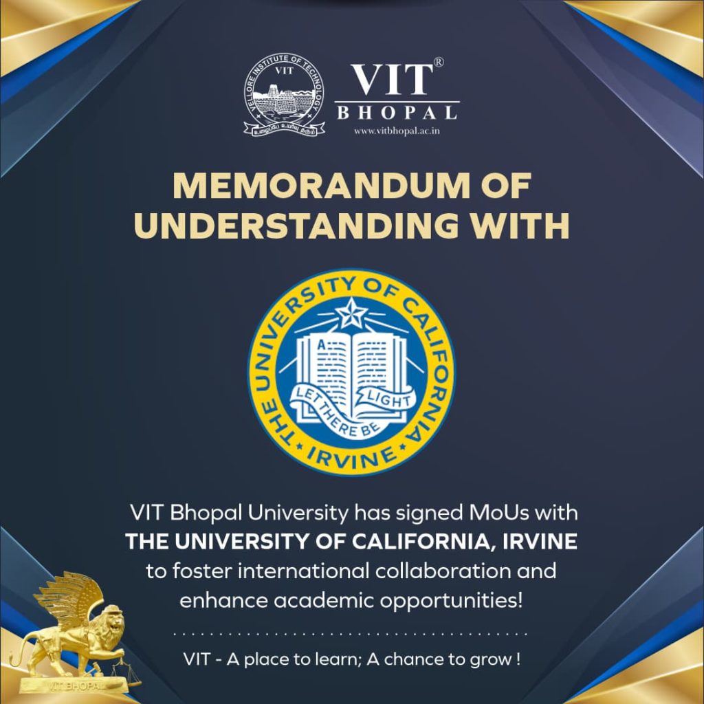 VIT Bhopal  - Best University in Central India -  MOU-california-1024x1024